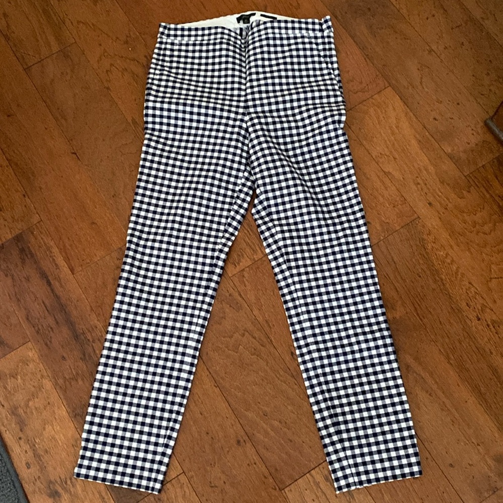 JCrew Martie Gingham dress slacks